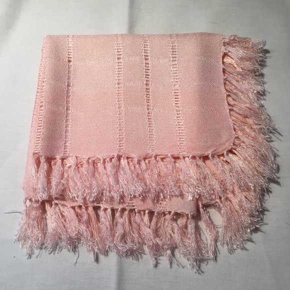 Pink Cotton Scarf - Picture 3 of 3